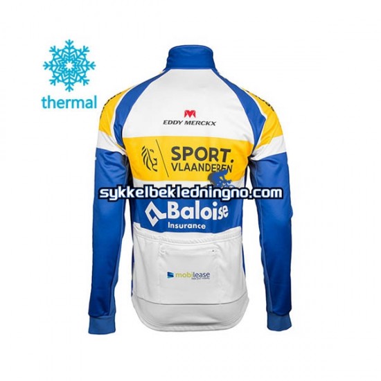 Herre 2018 Sport Vlaanderen-Baloise Vinter sykkeldrakt + bib cykeltights N001