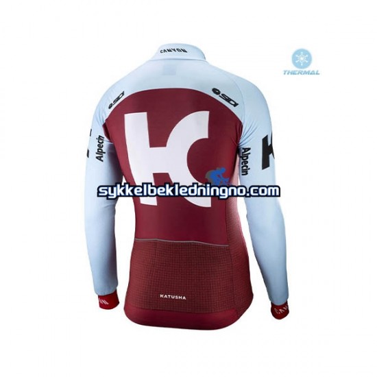 Herre 2018 Team Katusha Alpecin sykkeldrakt vinter N001