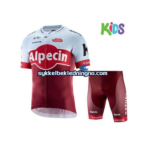 Barn 2018 Team Katusha Alpecin sykkeldrakt + sykkelshorts N001