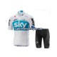 Herre 2018 Team Sky sykkeldrakt + sykkelshorts N001