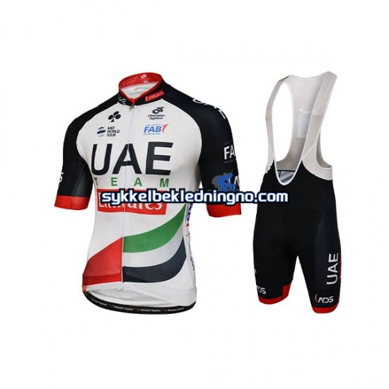 Herre 2018 Team UAE sykkeldrakt + bib sykkelshorts N001