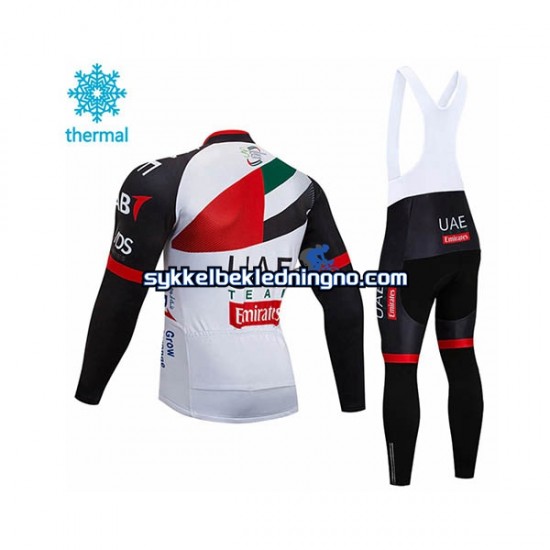 Herre 2018 Team UAE Vinter sykkeldrakt + bib cykeltights N001