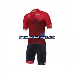 Herre 2018 Tour of Switzerland sykkeldrakt + bib sykkelshorts N003
