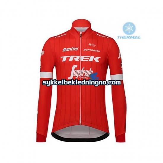 Herre 2018 Trek-Segafredo Vinter sykkeldrakt + bib cykeltights N001