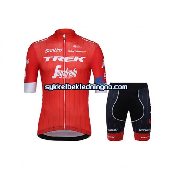 Herre 2018 Trek-Segafredo sykkeldrakt + sykkelshorts N001