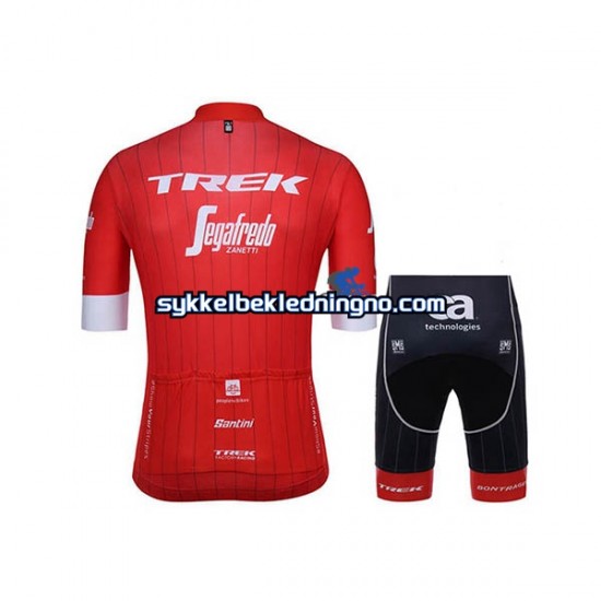 Herre 2018 Trek-Segafredo sykkeldrakt + sykkelshorts N001