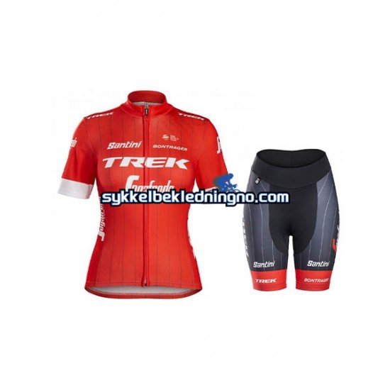 Dame 2018 Trek-Segafredo sykkeldrakt + sykkelshorts N001