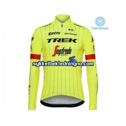 Herre 2018 Trek-Segafredo Vinter sykkeldrakt + bib cykeltights N002