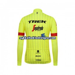 Herre 2018 Trek-Segafredo sykkeldrakt Langermet N002