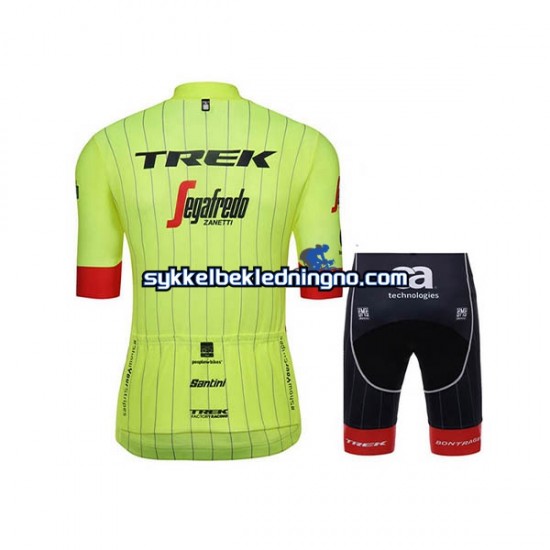 Herre 2018 Trek-Segafredo sykkeldrakt + sykkelshorts N002