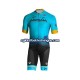 Herre 2019 Astana Pro Team sykkeldrakt + bib sykkelshorts N001