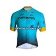 Herre 2019 Astana Pro Team sykkeldrakt + bib sykkelshorts N001