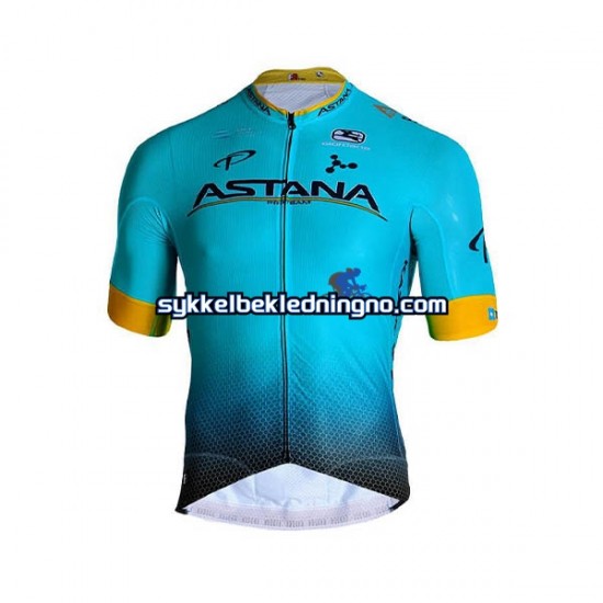 Herre 2019 Astana Pro Team sykkeldrakt Kortermet N001