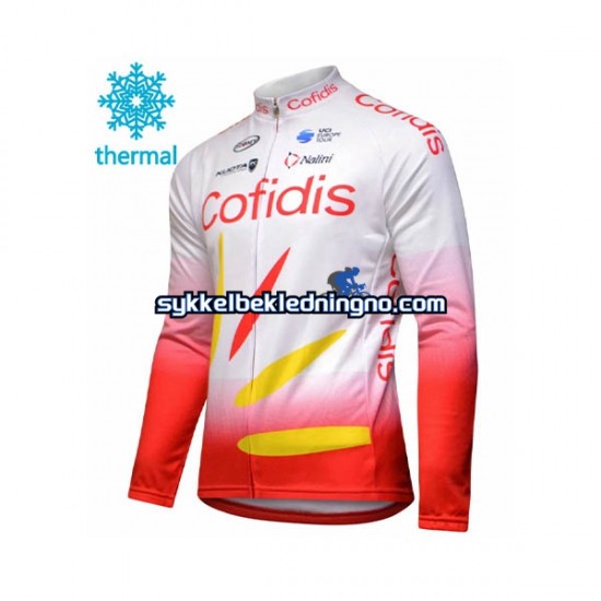 Herre 2019 Cofidis Pro Team sykkeldrakt vinter N001