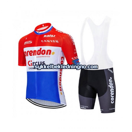 Herre 2019 Corendon–Circus sykkeldrakt + bib sykkelshorts N001