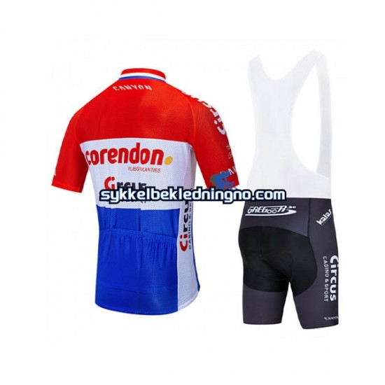 Herre 2019 Corendon–Circus sykkeldrakt + bib sykkelshorts N001