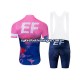 Herre 2019 EF Education First Pro sykkeldrakt + bib sykkelshorts N001