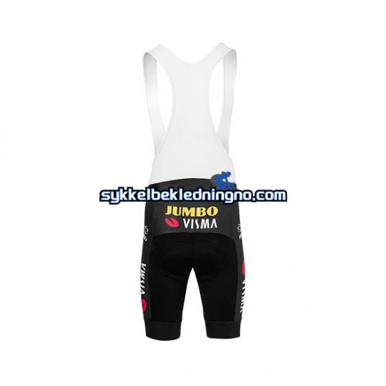 Herre 2019 Team Jumbo–Visma sykkeldrakt + bib sykkelshorts N001