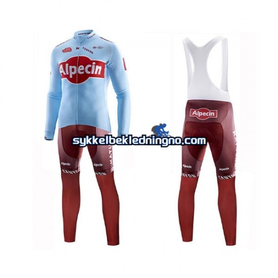 Herre 2019 Team Katusha Alpecin sykkeldrakt + bib sykkelbukse N001