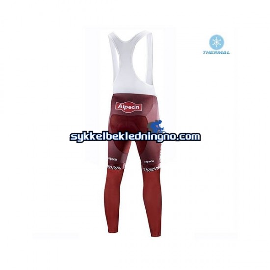 Herre 2019 Team Katusha Alpecin vinter bib cykeltights N001