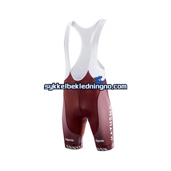 Herre 2019 Team Katusha Alpecin sykkeldrakt + sykkelshorts N001