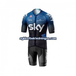 Herre 2019 Team Sky sykkeldrakt + sykkelshorts N001