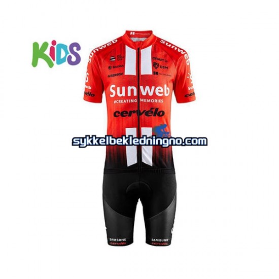 Barn 2019 Team Sunweb sykkeldrakt + sykkelshorts N001