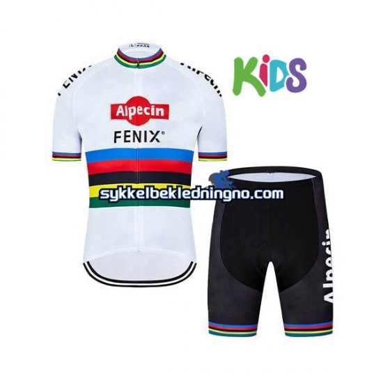 Barn 2020 Alpecin–Fenix sykkeldrakt + sykkelshorts N003