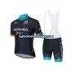 Herre 2020 Astana Pro Team sykkeldrakt + bib sykkelshorts N002