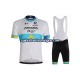 Herre 2020 Astana Pro Team sykkeldrakt + bib sykkelshorts N003