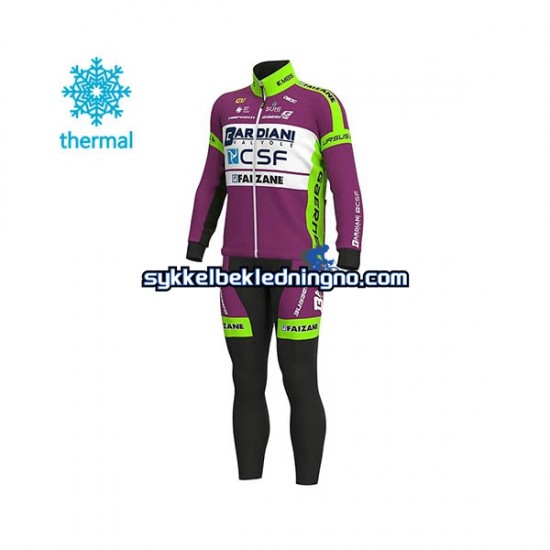 Herre 2020 Bardiani–CSF Vinter sykkeldrakt + bib cykeltights N001