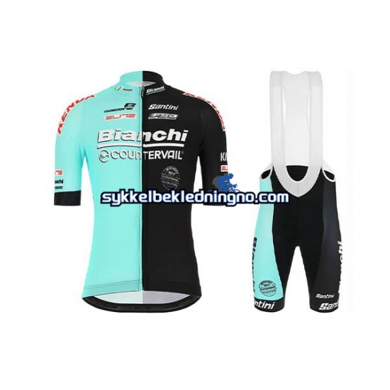 Herre 2020 Bianchi Countervail sykkeldrakt + bib sykkelshorts N001