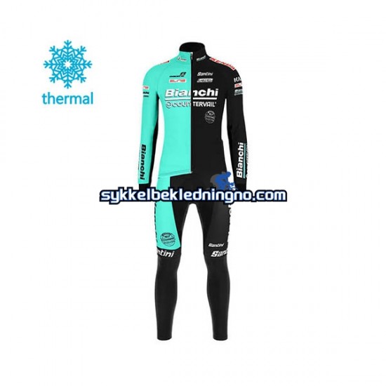 Herre 2020 Bianchi Countervail Vinter sykkeldrakt + bib cykeltights N001