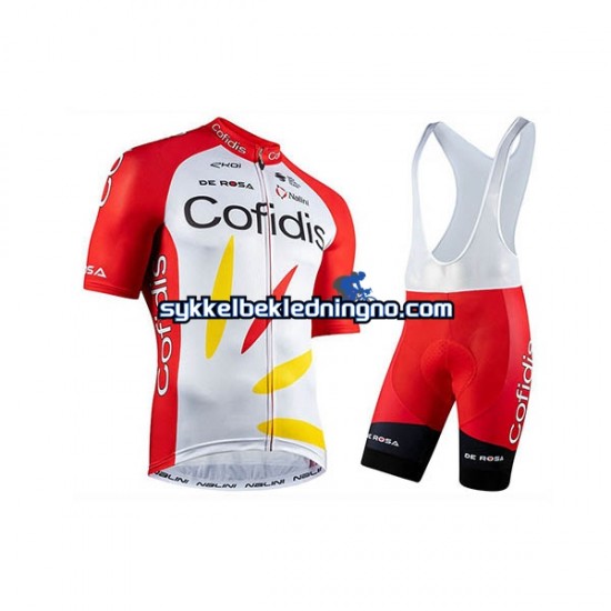 Herre 2020 Cofidis Pro Team sykkeldrakt + bib sykkelshorts N001