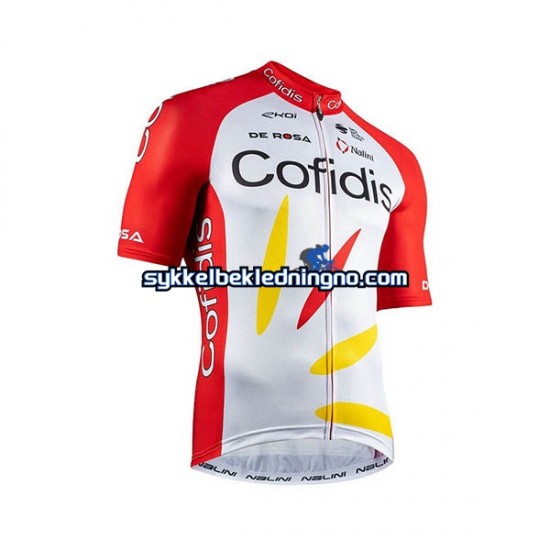 Herre 2020 Cofidis Pro Team sykkeldrakt + bib sykkelshorts N001