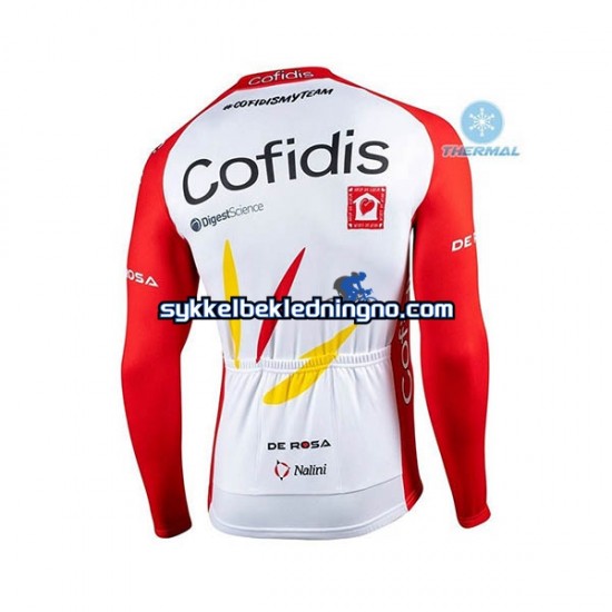 Herre 2020 Cofidis Pro Team Vinter sykkeldrakt + bib cykeltights N001