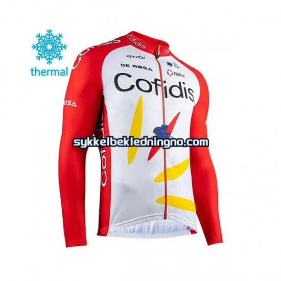 Herre 2020 Cofidis Pro Team sykkeldrakt vinter N001