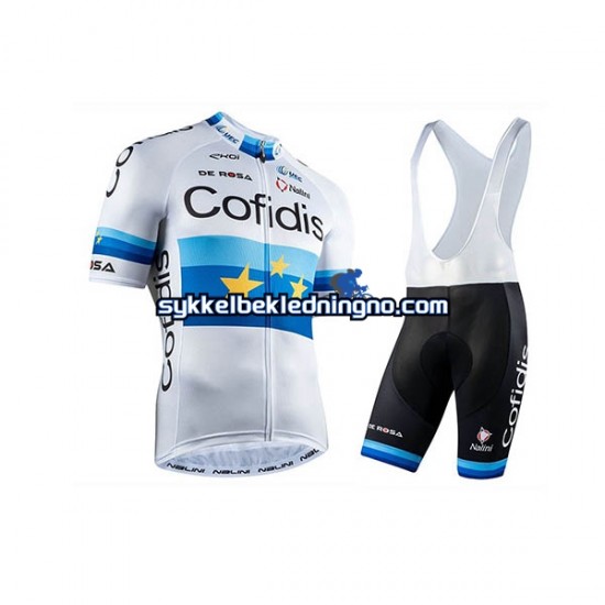 Herre 2020 Cofidis Pro Team sykkeldrakt + bib sykkelshorts N002