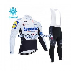 Herre 2020 Deceuninck–Quick-Step Vinter sykkeldrakt + bib cykeltights N004