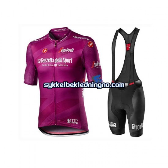 Herre 2020 Giro d Italia sykkeldrakt + bib sykkelshorts N005