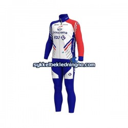 Herre 2020 Groupama–FDJ sykkeldrakt + bib sykkelbukse N001