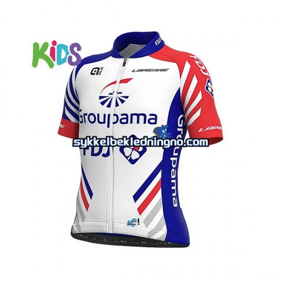 Barn 2020 Groupama–FDJ sykkeldrakt + sykkelshorts N001