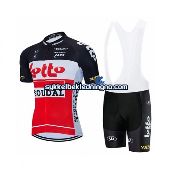 Herre 2020 Lotto Soudal sykkeldrakt + bib sykkelshorts N002