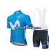 Herre 2020 Movistar Team sykkeldrakt + bib sykkelshorts N001