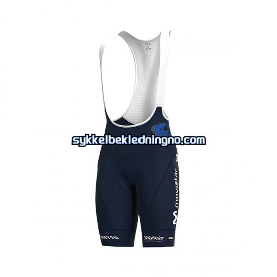 Herre 2020 Movistar Team sykkeldrakt + bib sykkelshorts N001