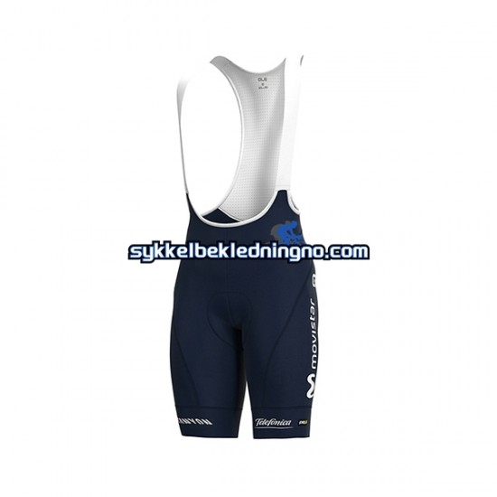 Herre 2020 Movistar Team bib sykkelshorts N001