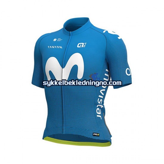 Herre 2020 Movistar Team sykkeldrakt Kortermet N001