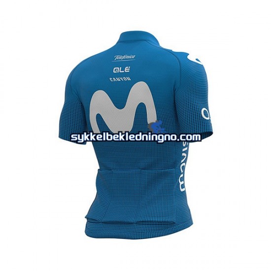 Herre 2020 Movistar Team sykkeldrakt Kortermet N001