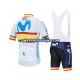 Herre 2020 Movistar Team sykkeldrakt + bib sykkelshorts N002