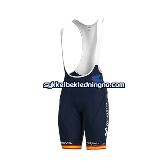 Herre 2020 Movistar Team sykkeldrakt + bib sykkelshorts N004